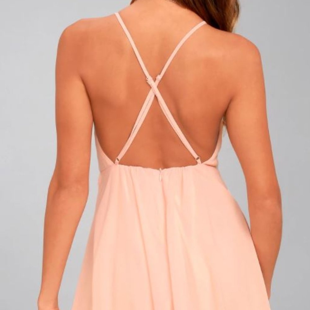 Lulus Blush Pink Letter of Love Backless Dress - Picture 2 of 6